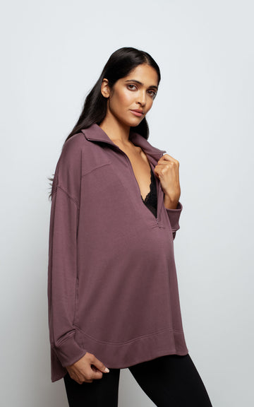 Emmy Maternity Half Zip