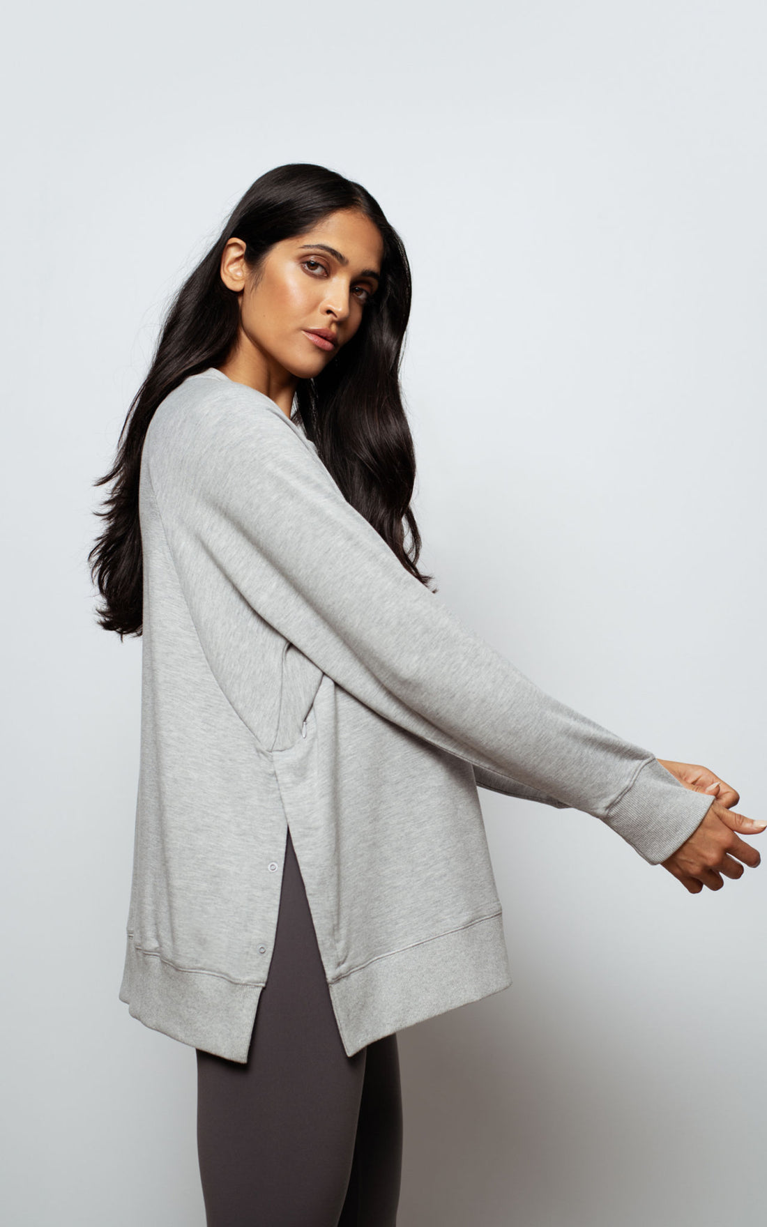 Malia Crew Maternity Sweatshirt