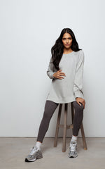 Malia Crew Maternity Sweatshirt